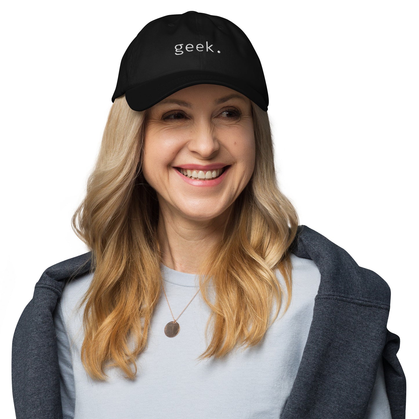 Geek - White Text - Hat