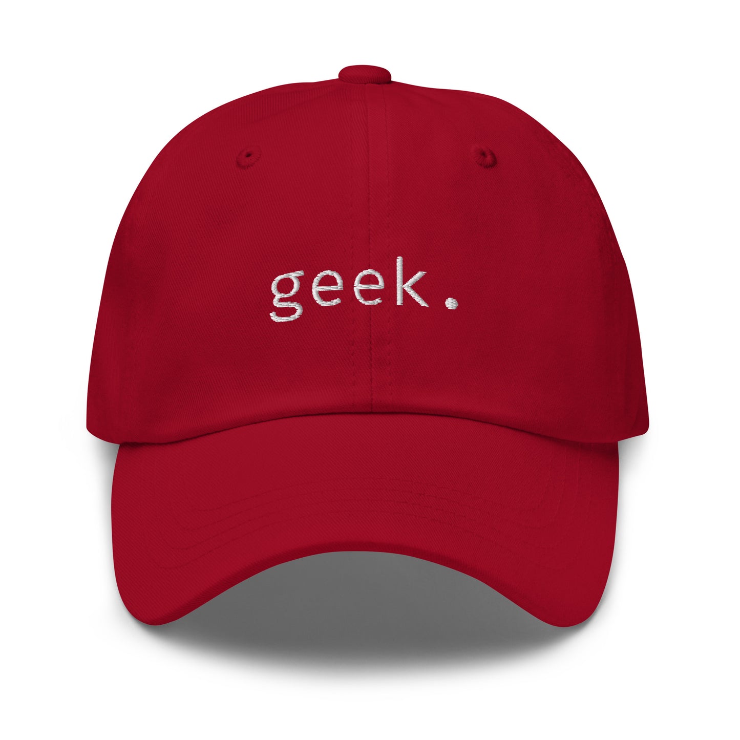 Geek - White Text - Hat
