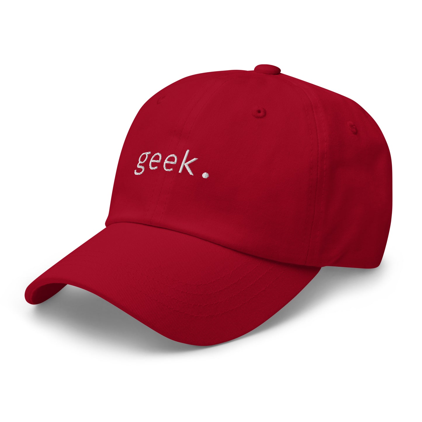 Geek - White Text - Hat