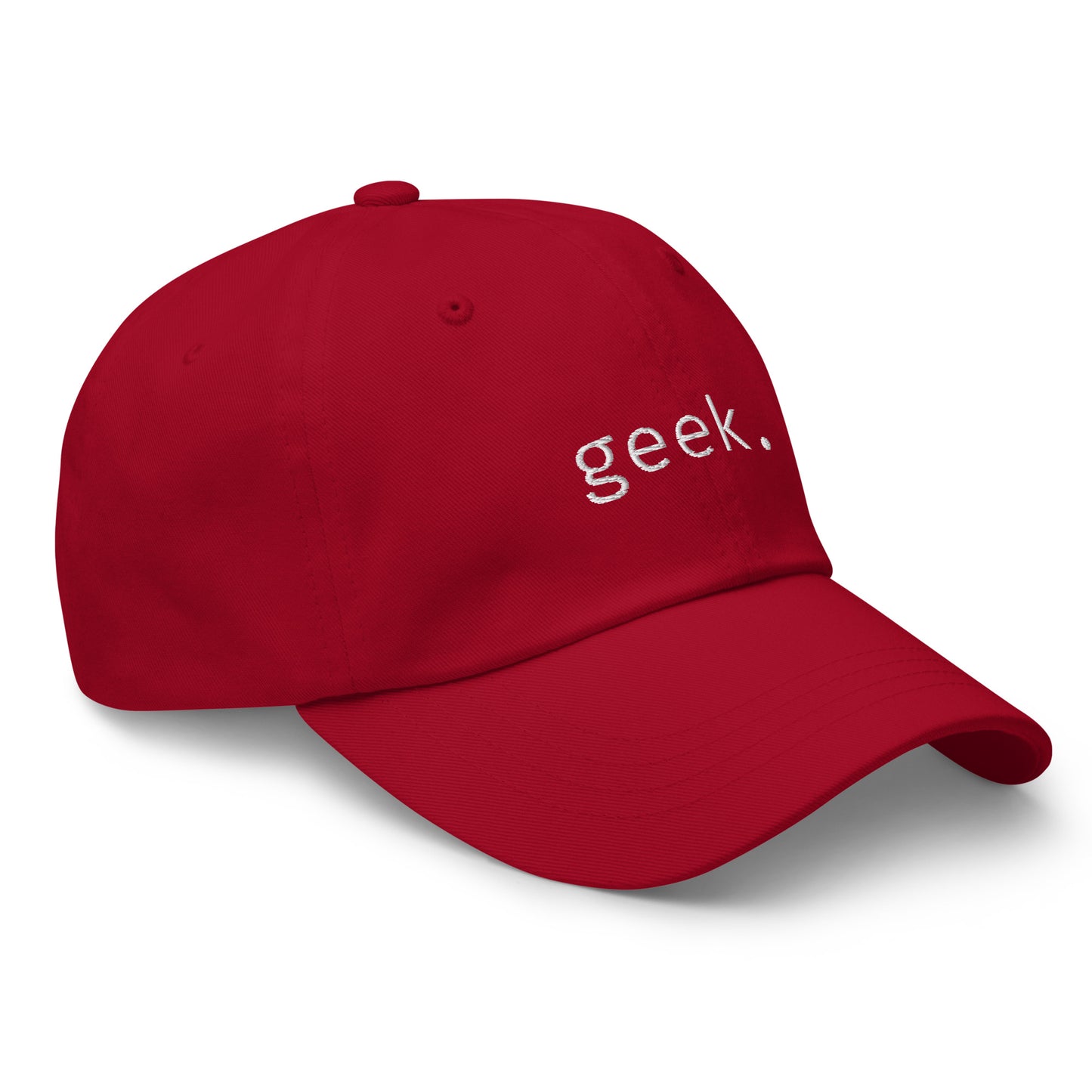 Geek - White Text - Hat
