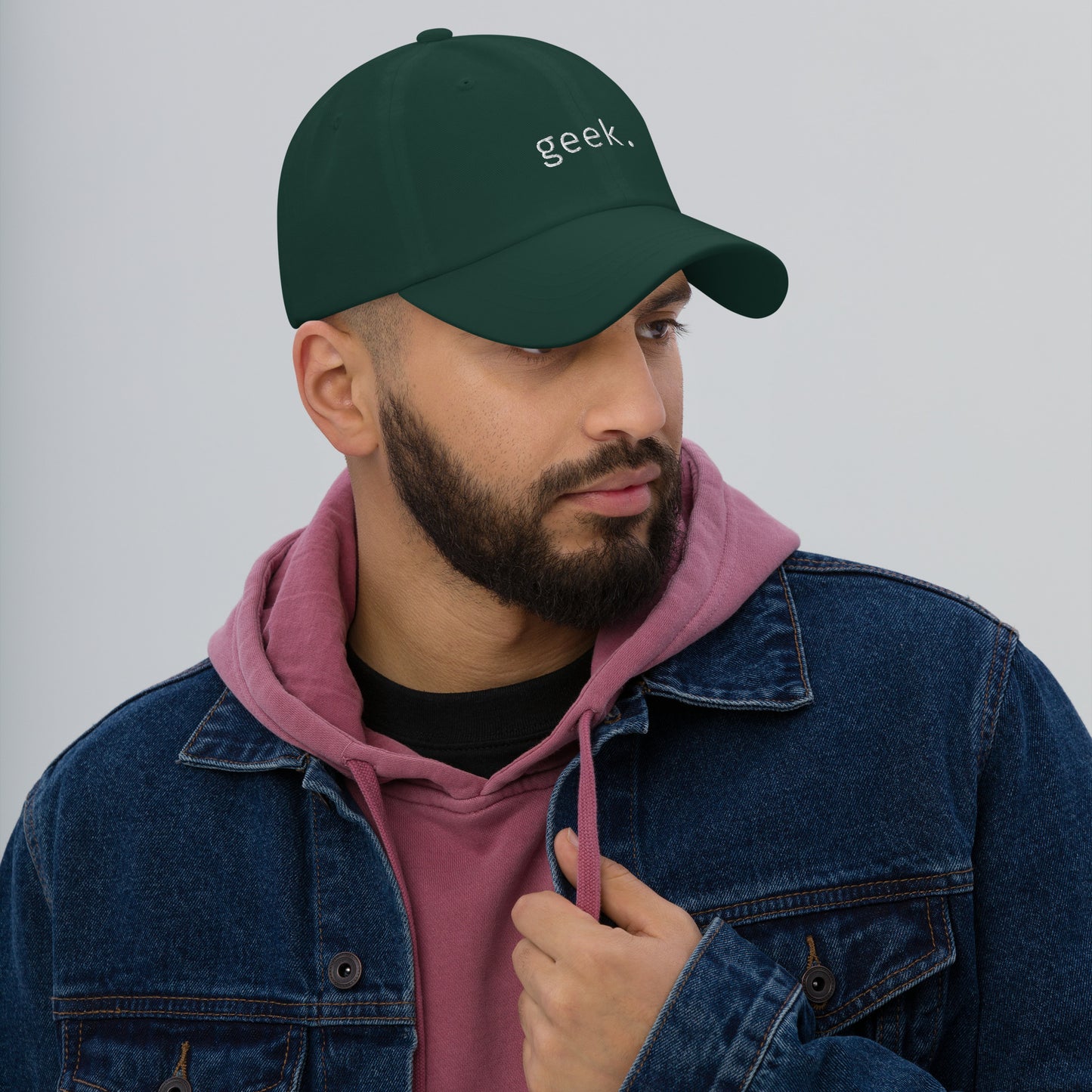 Geek - White Text - Hat