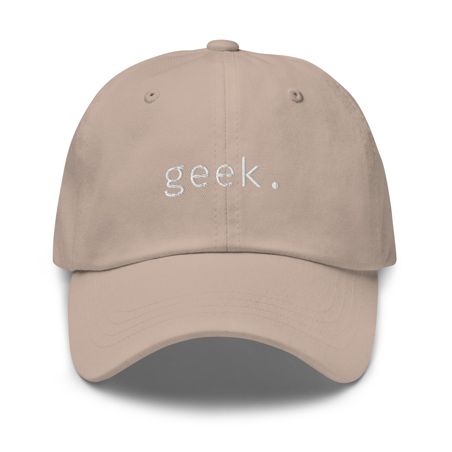 Geek - White Text - Hat