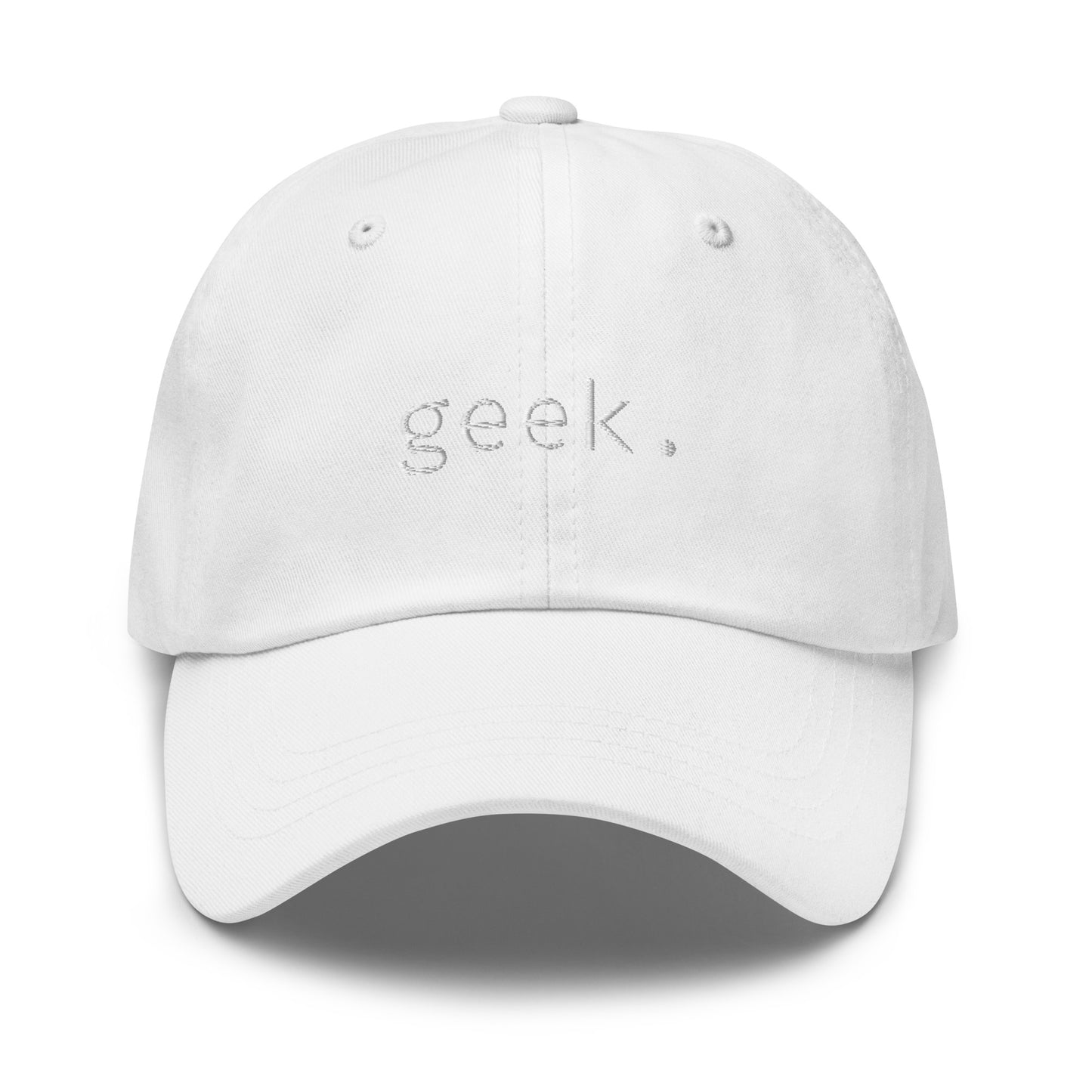 Geek - White Text - Hat