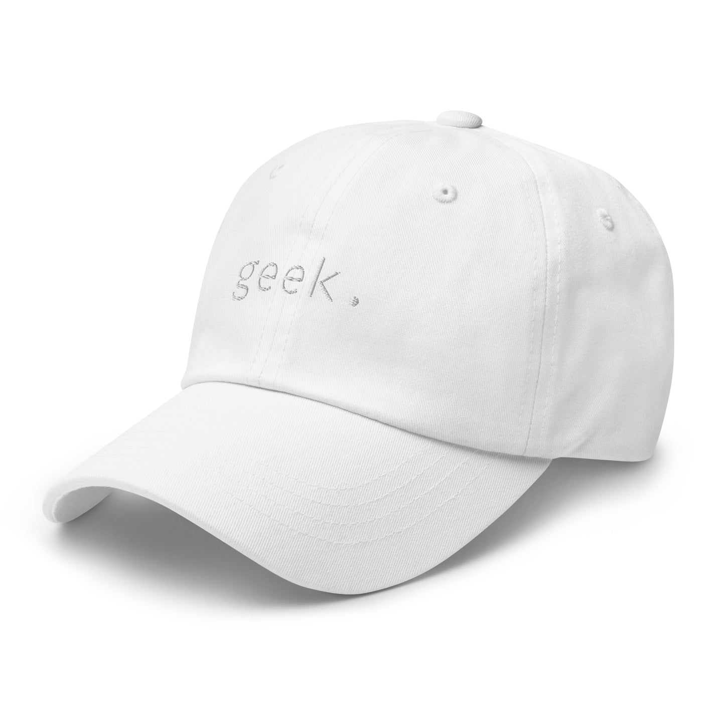 Geek - White Text - Hat