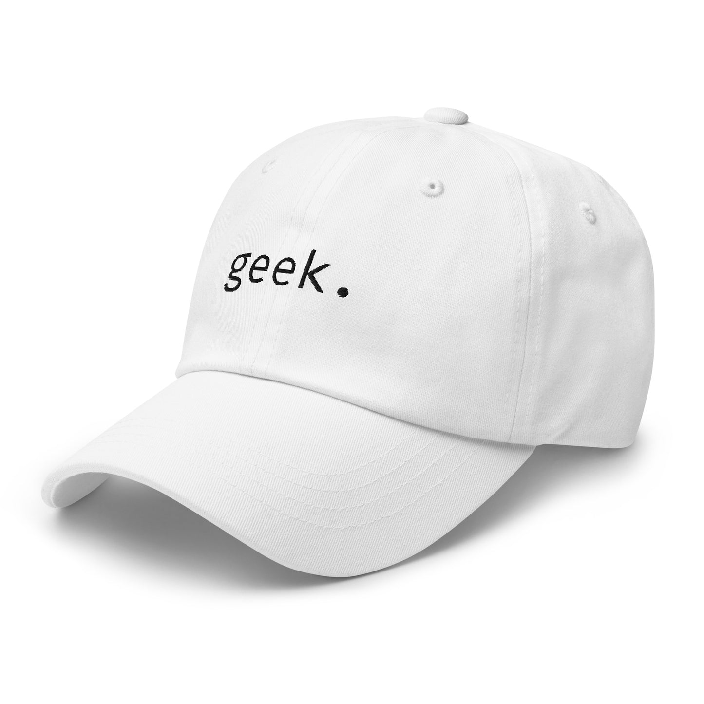 Geek - Black Text - Hat