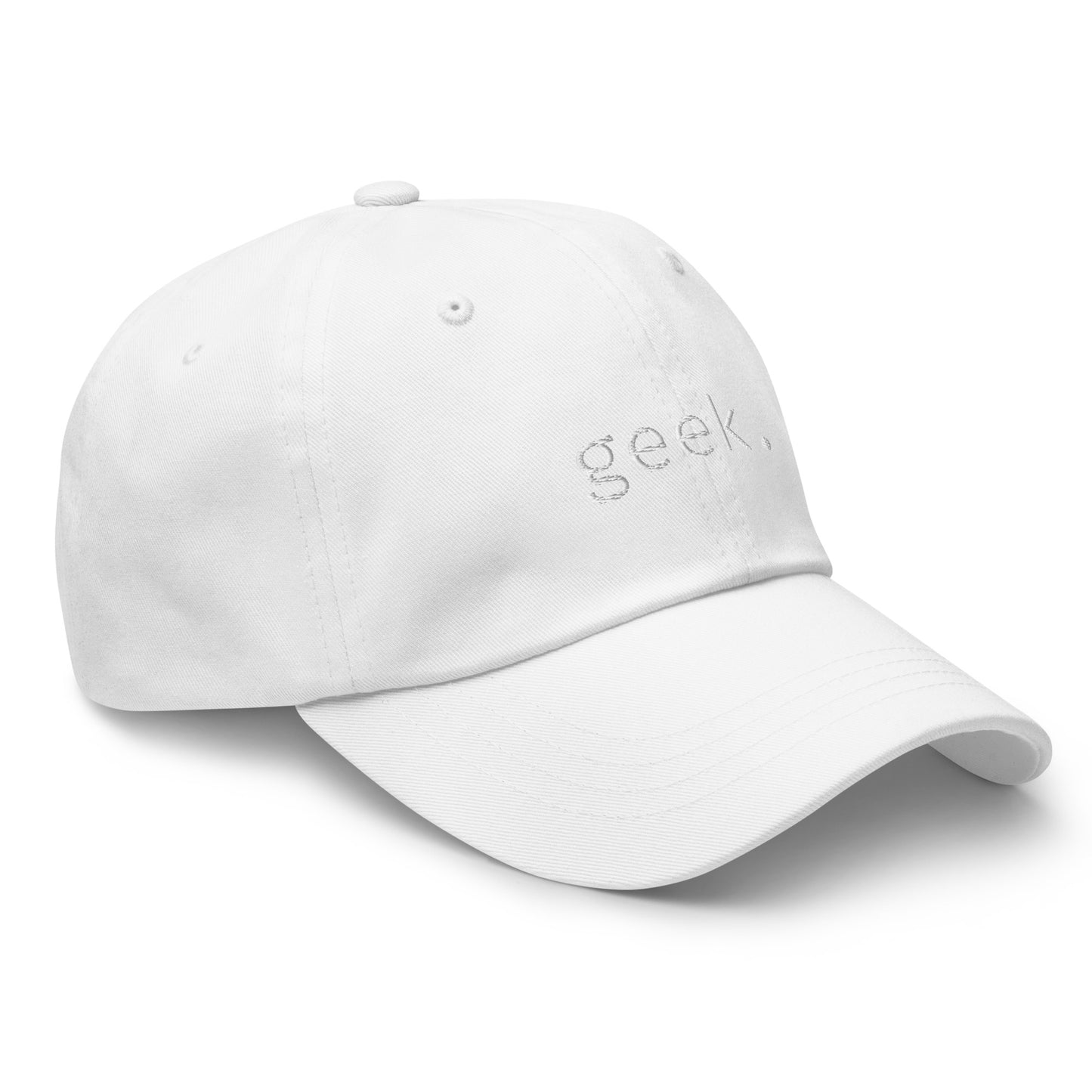 Geek - White Text - Hat