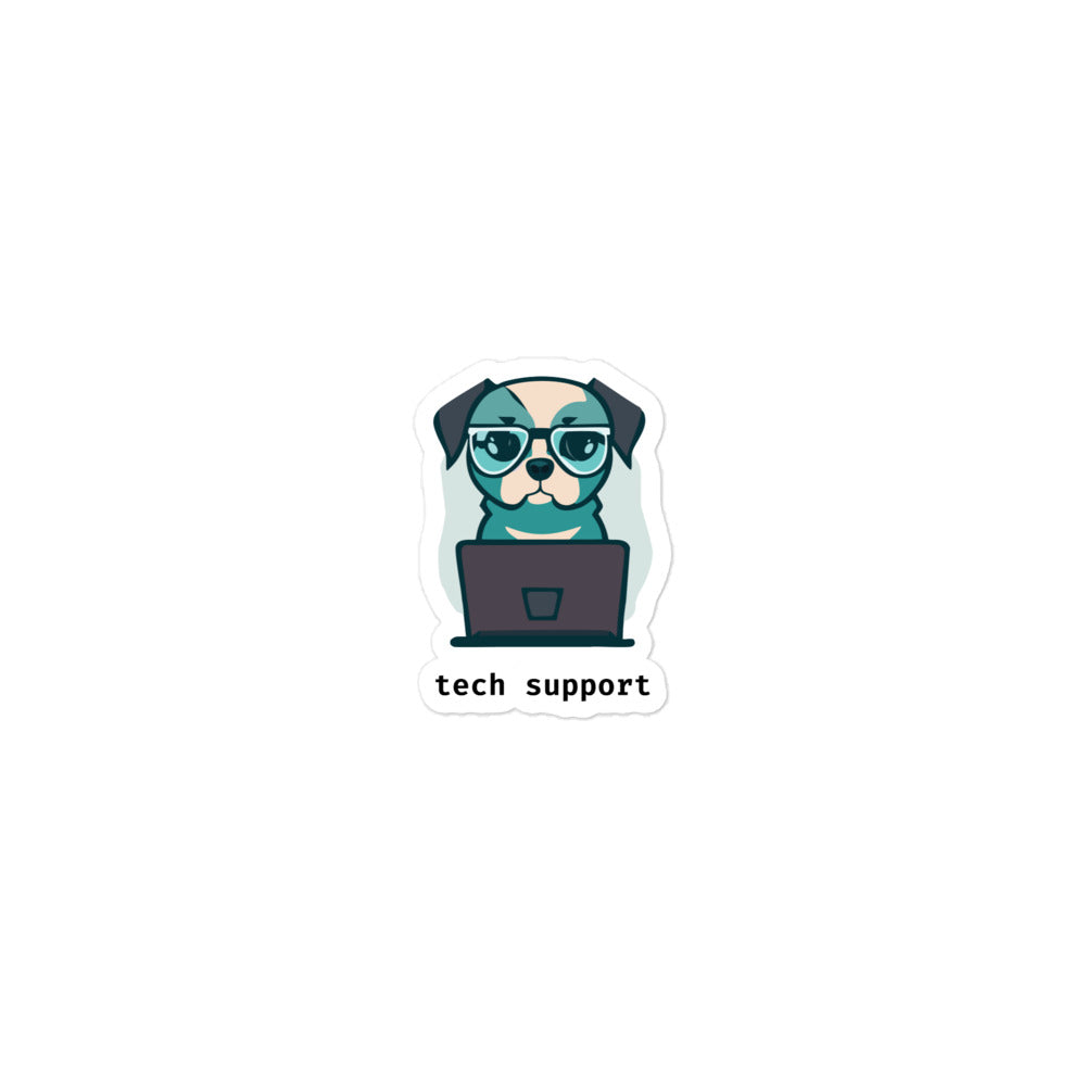Dog Tech Support Sticker