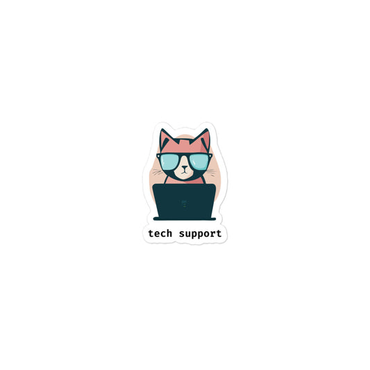 Cat Tech Support Sticker