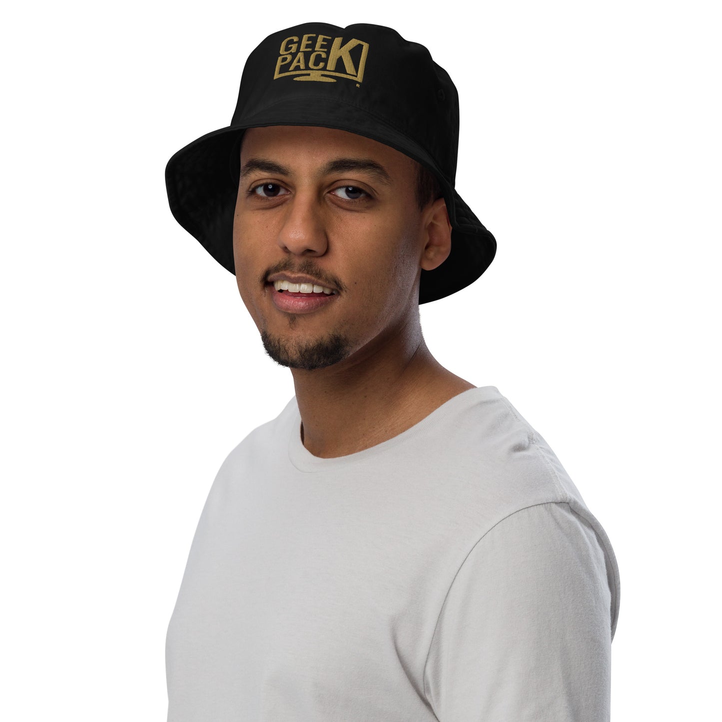 GeekPack® Embroidered Organic Bucket Hat