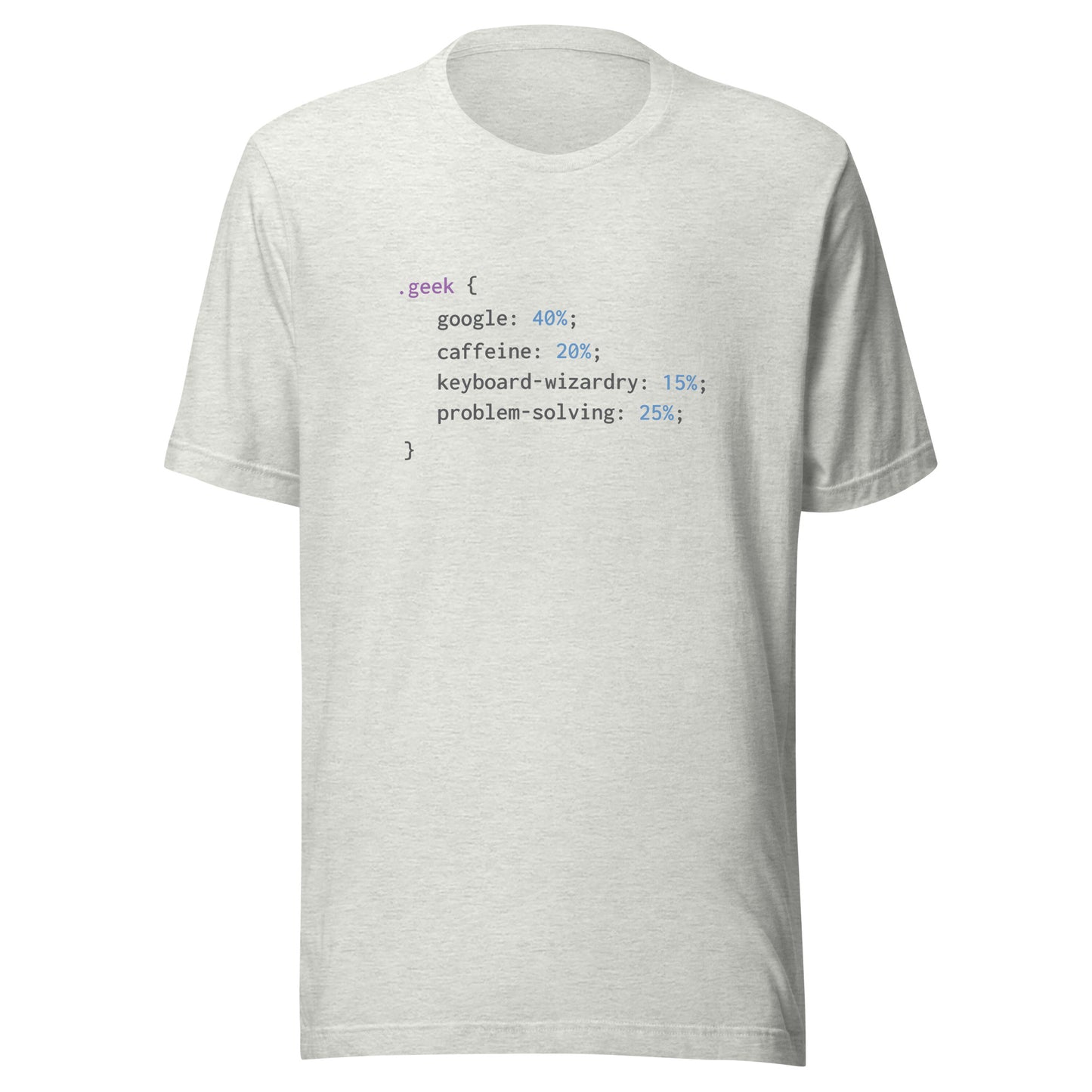 Geek Code (Black Text) - Unisex T-shirt