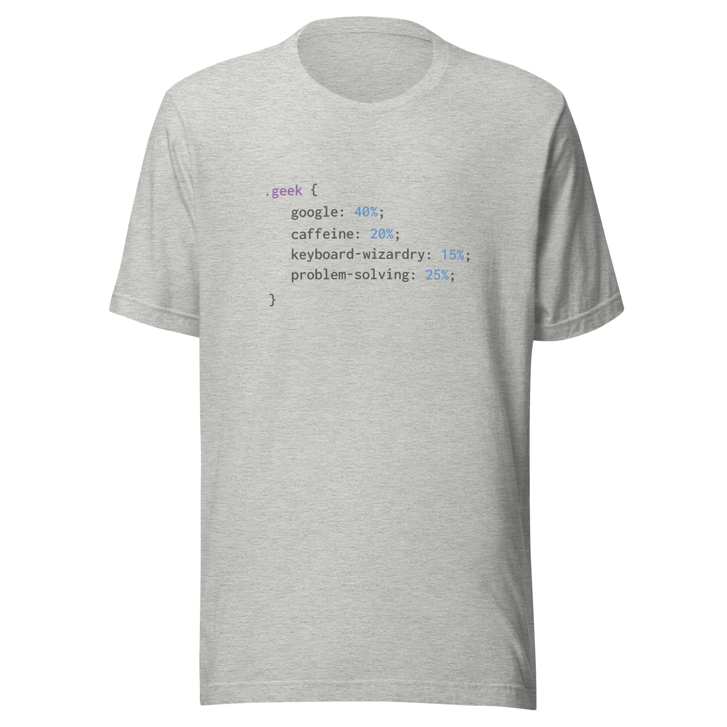 Geek Code (Black Text) - Unisex T-shirt
