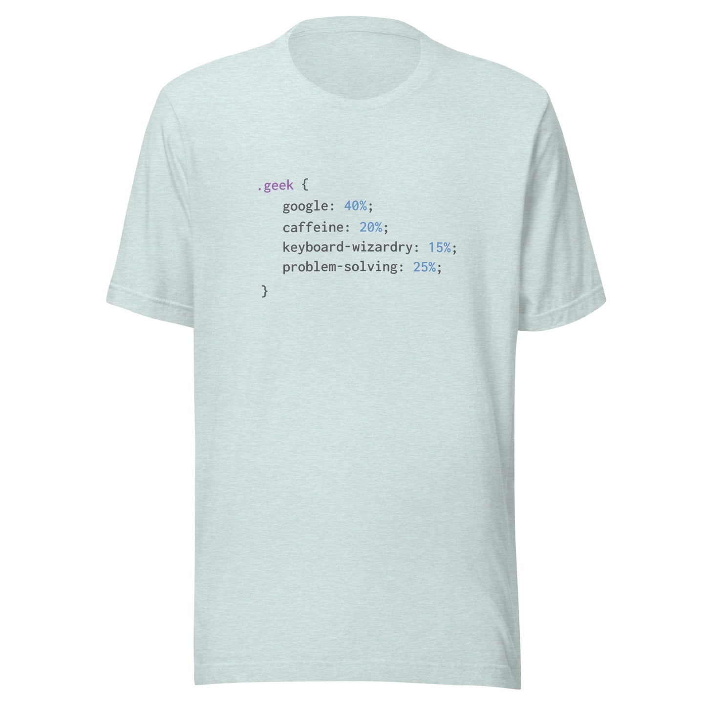 Geek Code (Black Text) - Unisex T-shirt