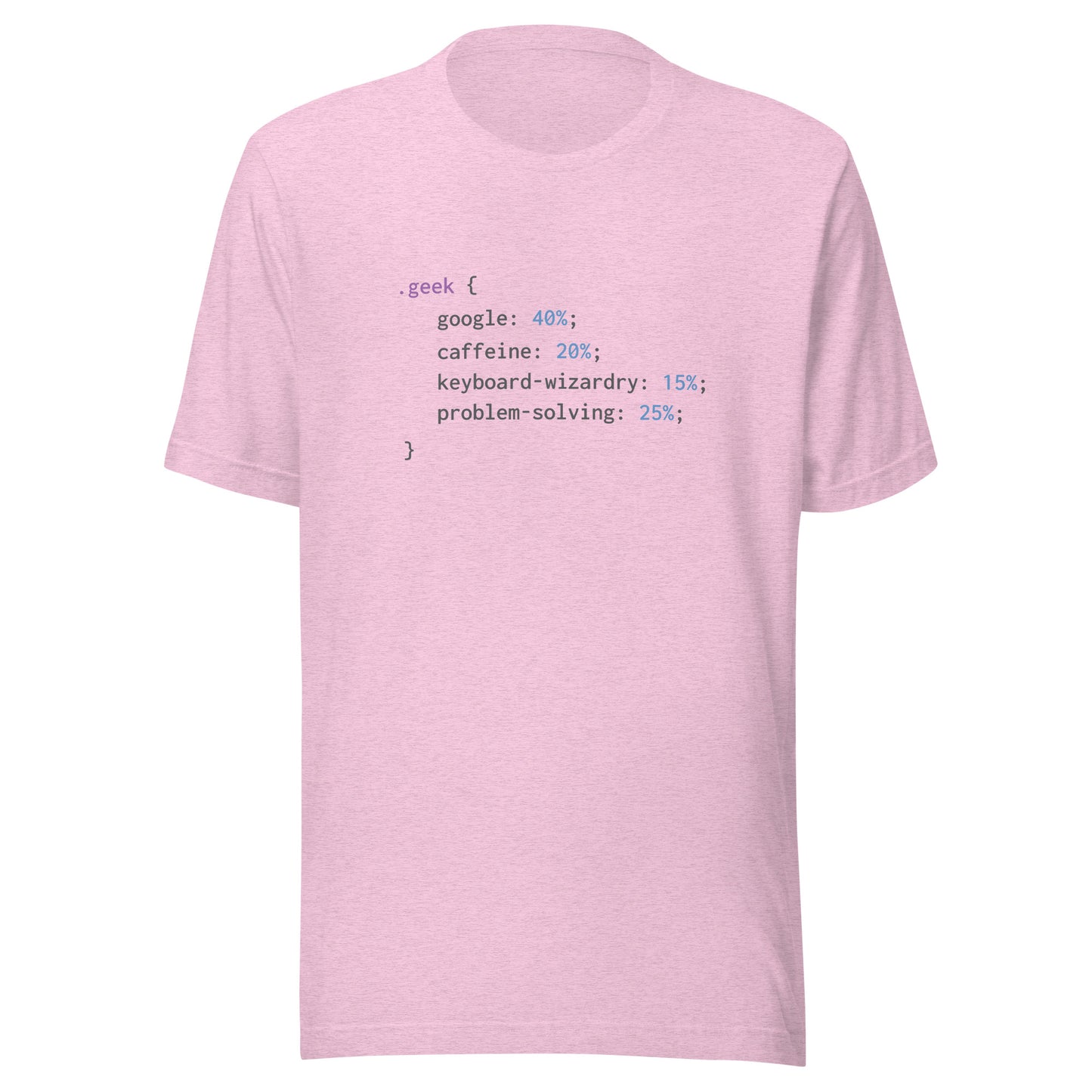 Geek Code (Black Text) - Unisex T-shirt