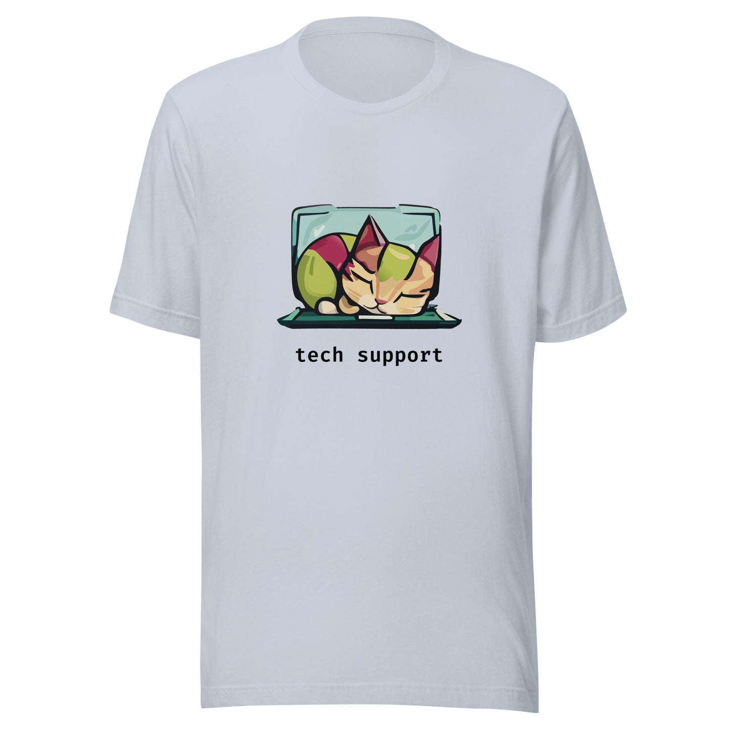 Sleeping Cat Tech Support - Unisex T-shirt