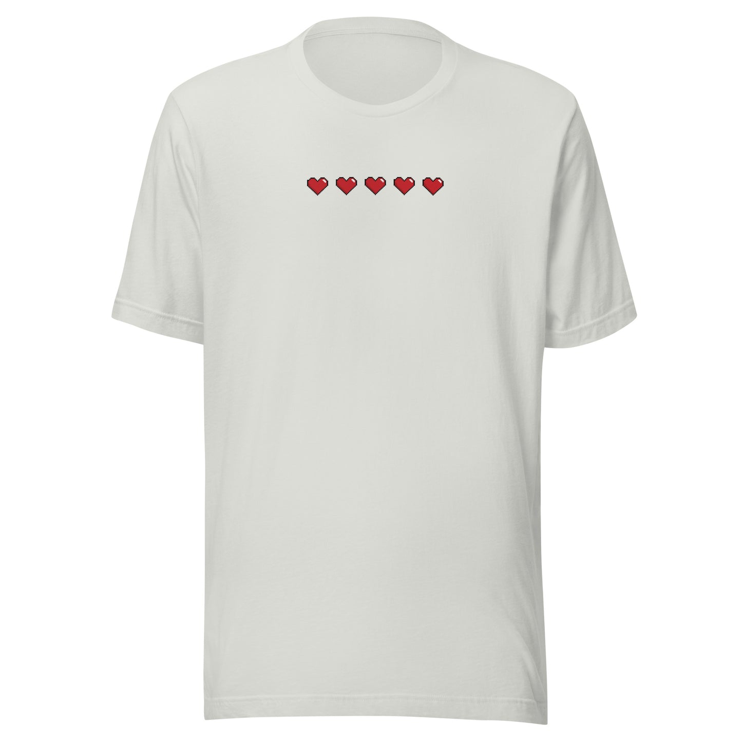 Unisex Red Pixelated Heart Shirt