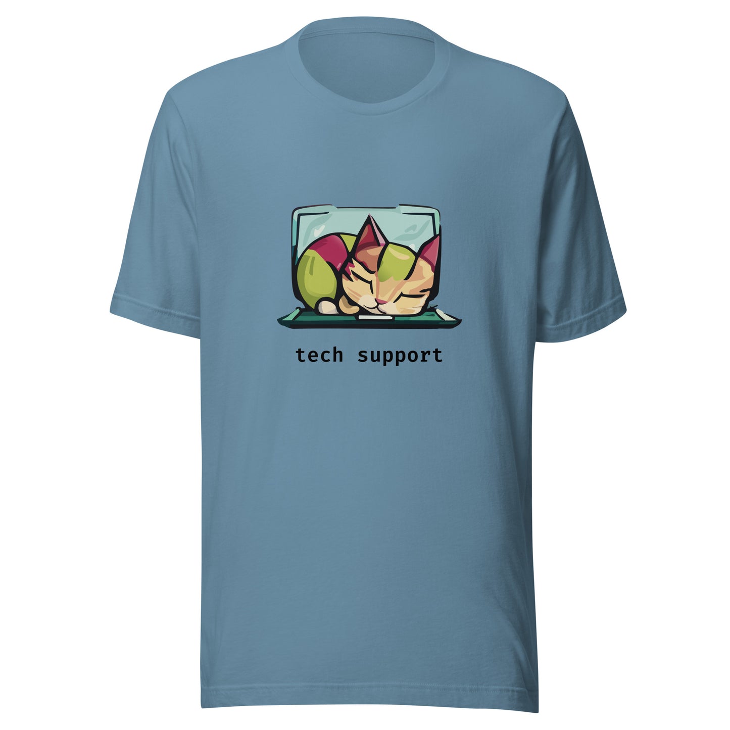 Sleeping Cat Tech Support - Unisex T-shirt