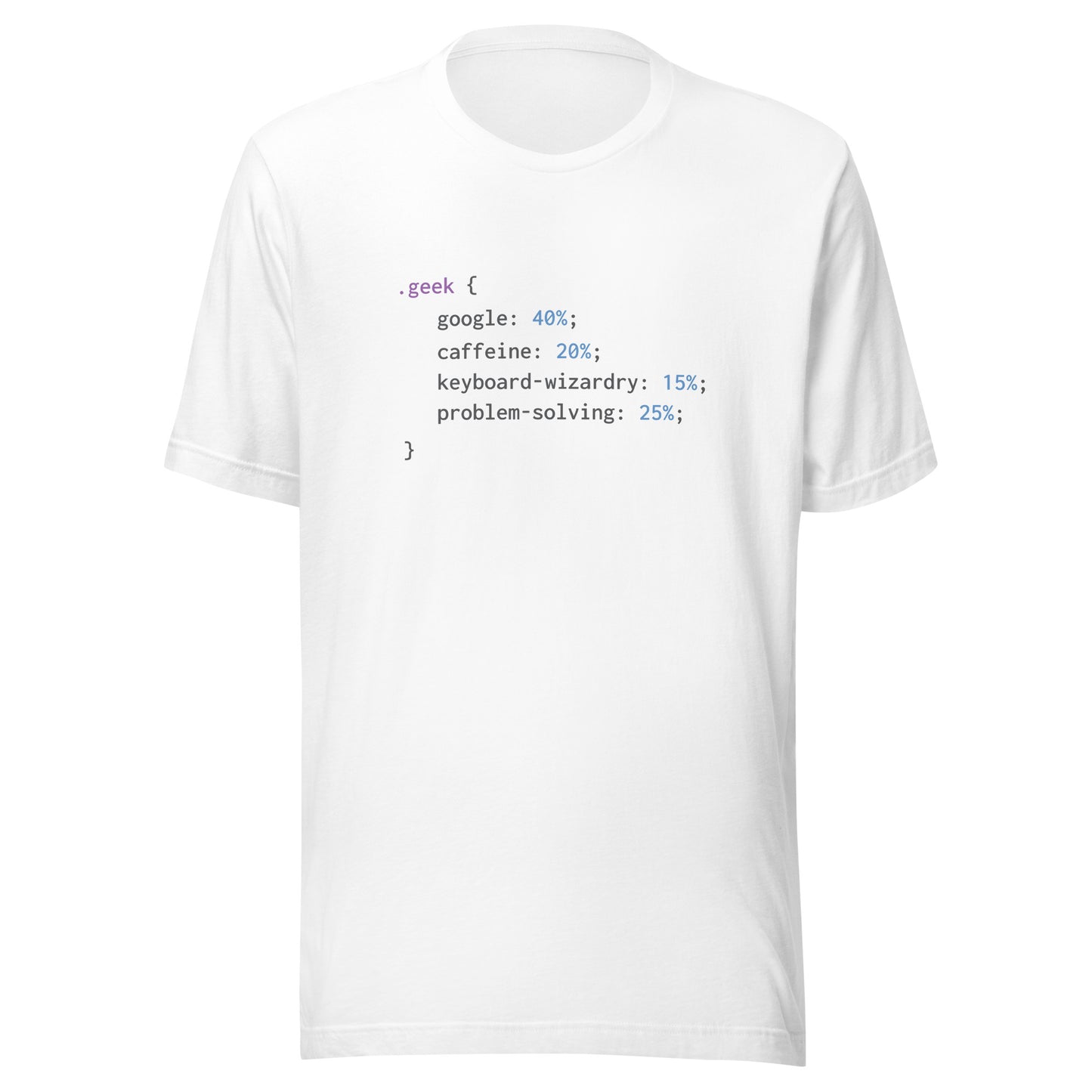 Geek Code (Black Text) - Unisex T-shirt