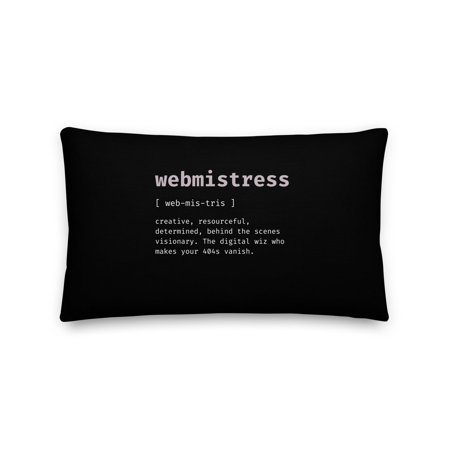 WebMistress Definition - Premium Pillow