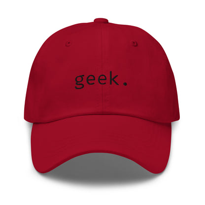 Geek - Black Text - Hat