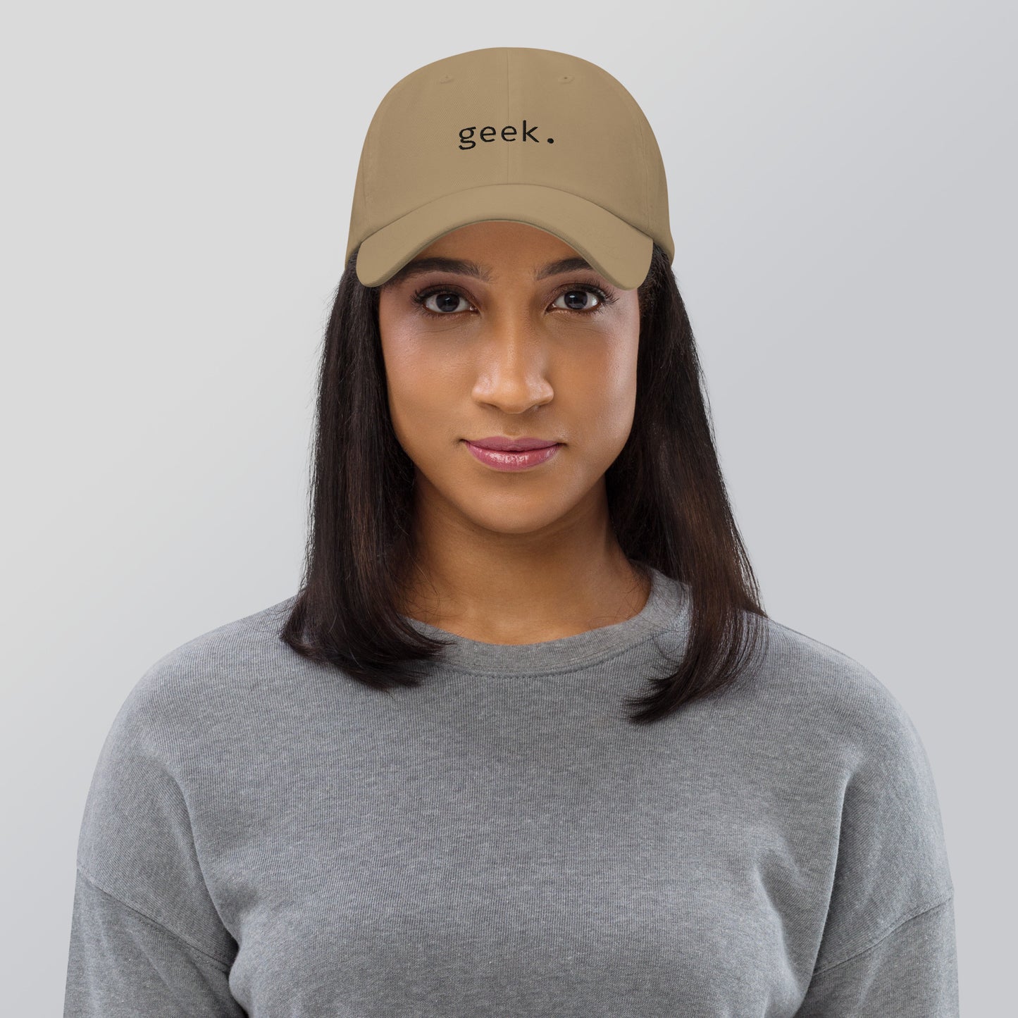 Geek - Black Text - Hat