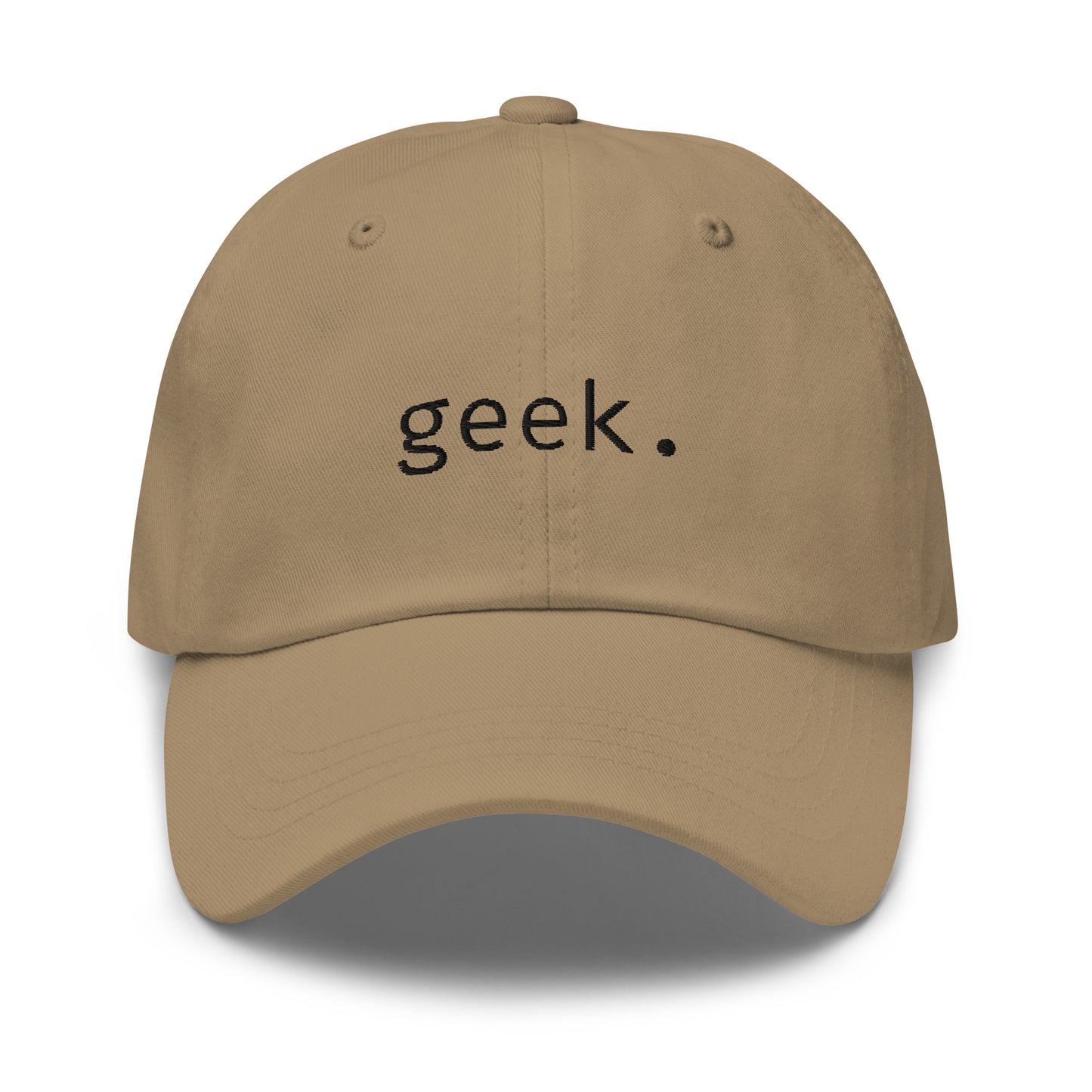 Geek - Black Text - Hat