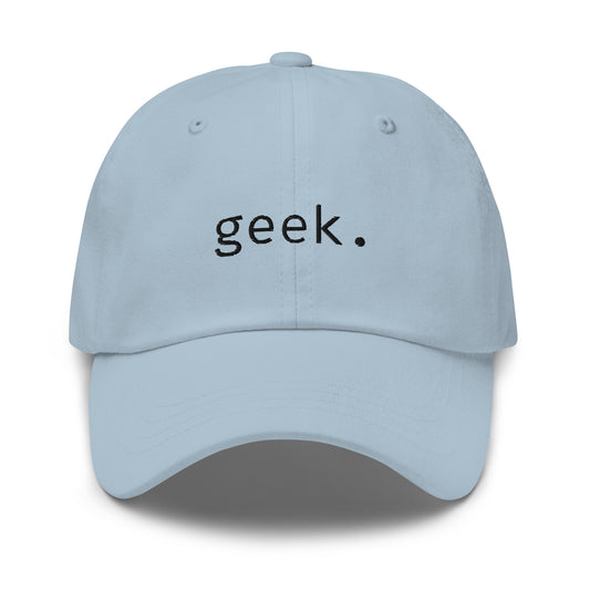 Geek - Black Text - Hat