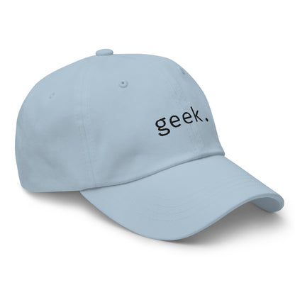 Geek - Black Text - Hat