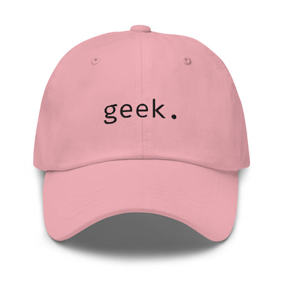 Geek - Black Text - Hat