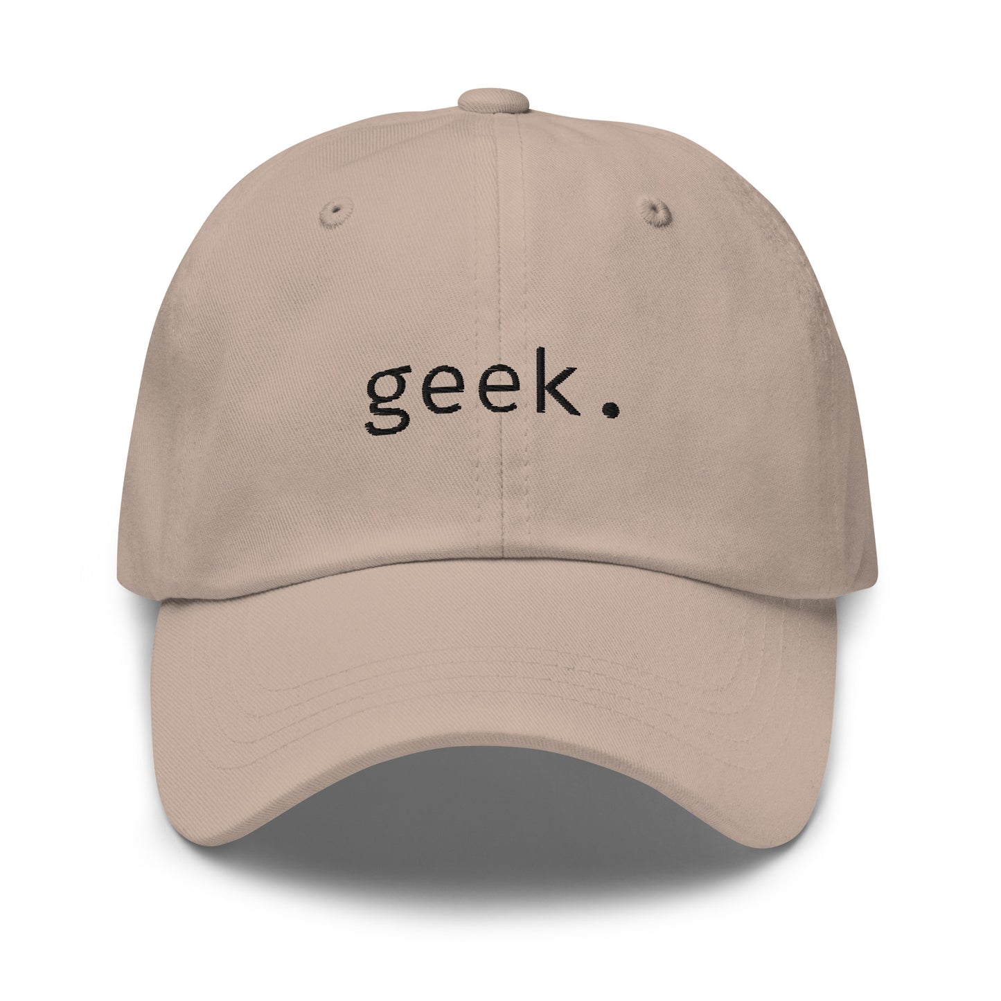 Geek - Black Text - Hat