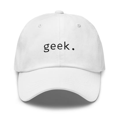 Geek - Black Text - Hat