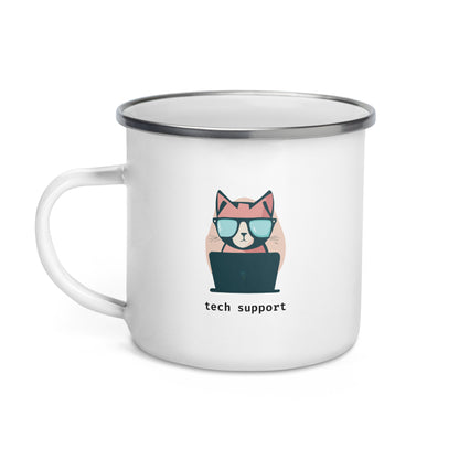 Tech Support Cat - Camper Mug