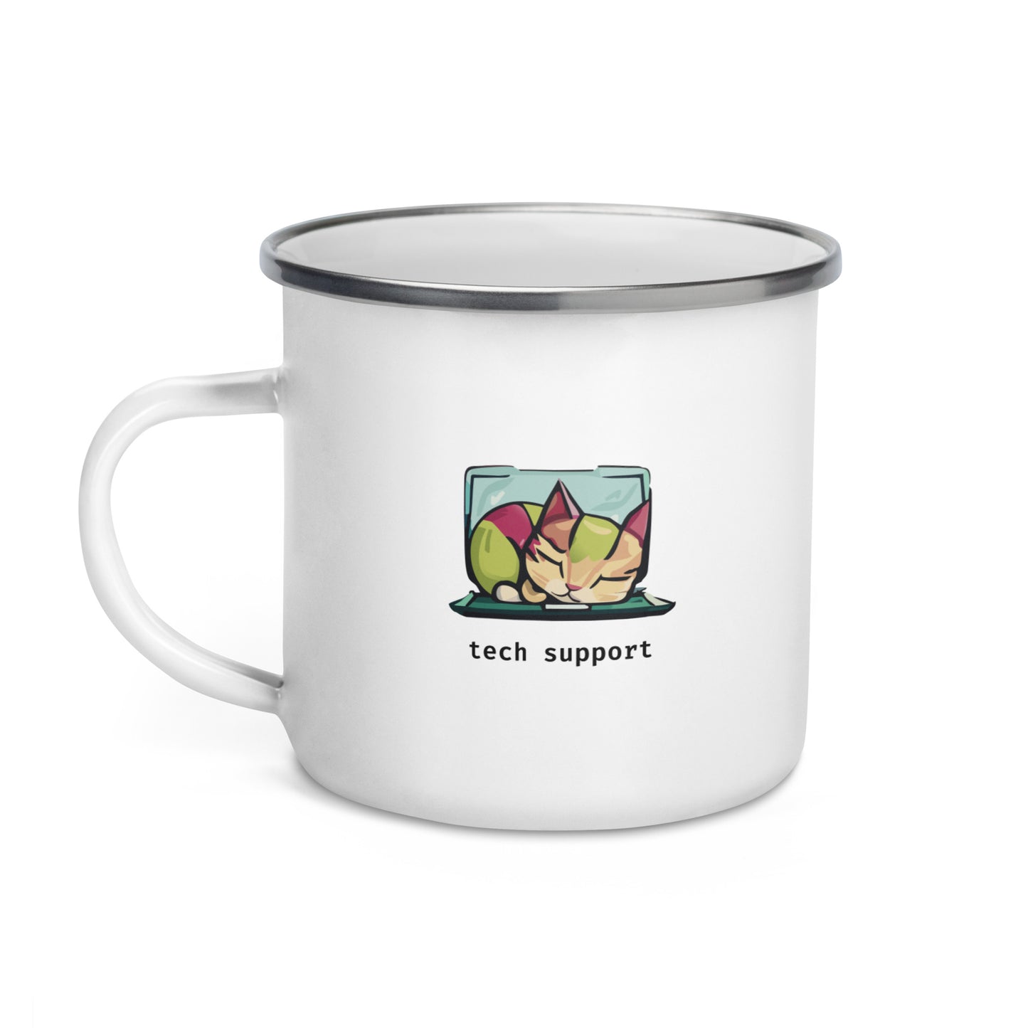 Tech Support Sleeping Cat - Camper Mug