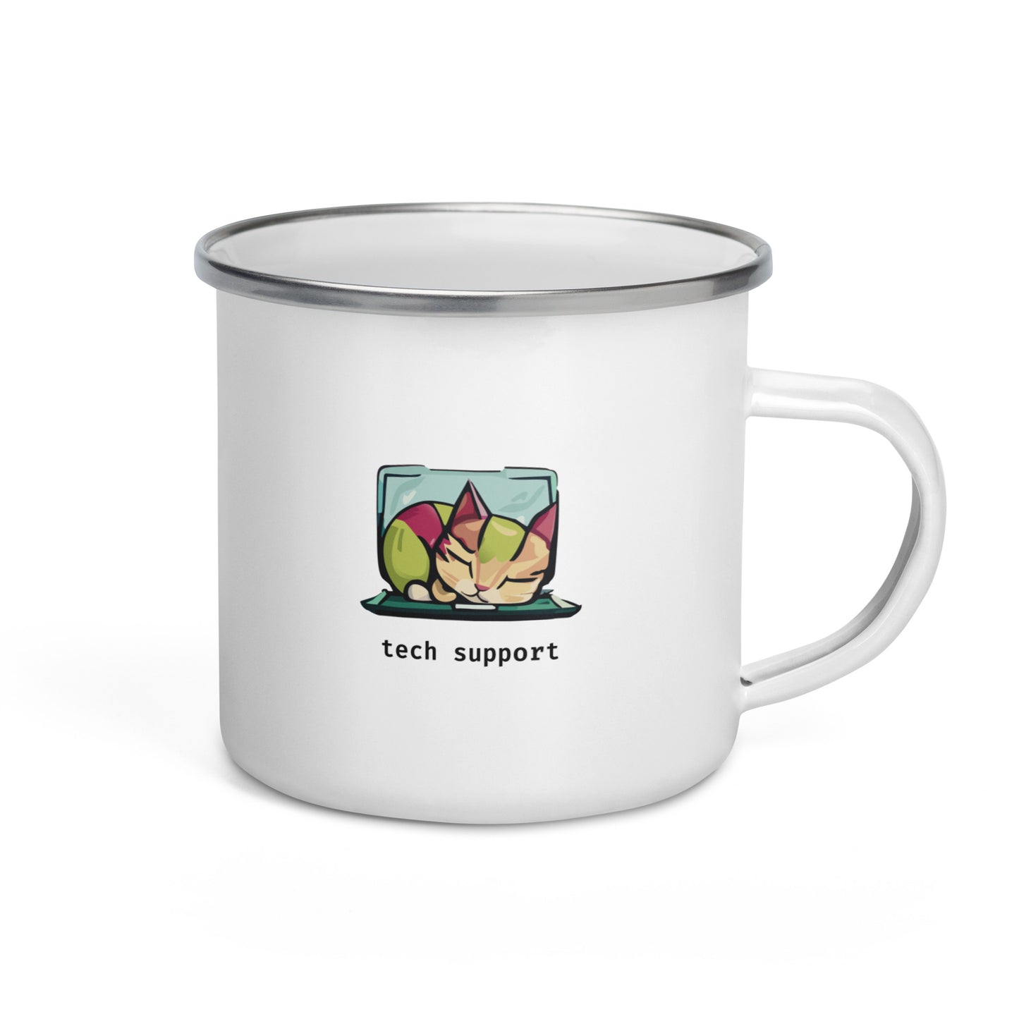 Tech Support Sleeping Cat - Camper Mug