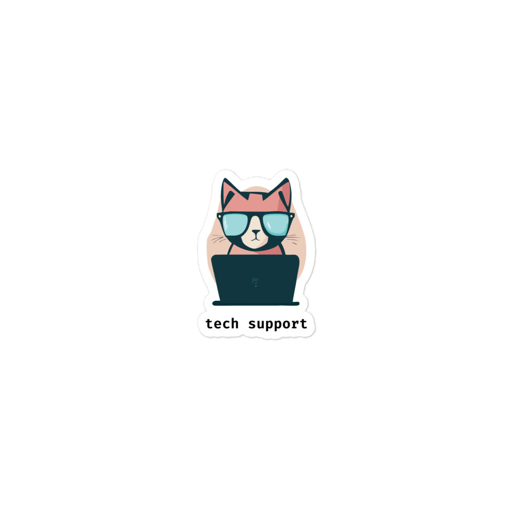 Cat Tech Support Sticker