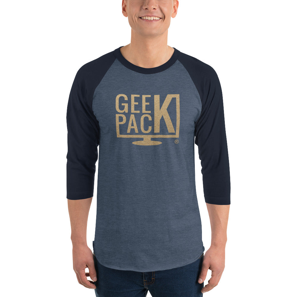 GeekPack® 3/4 Sleeve Raglan Unisex Shirt