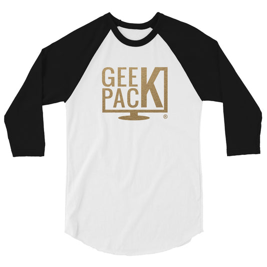 GeekPack® 3/4 Sleeve Raglan Unisex Shirt