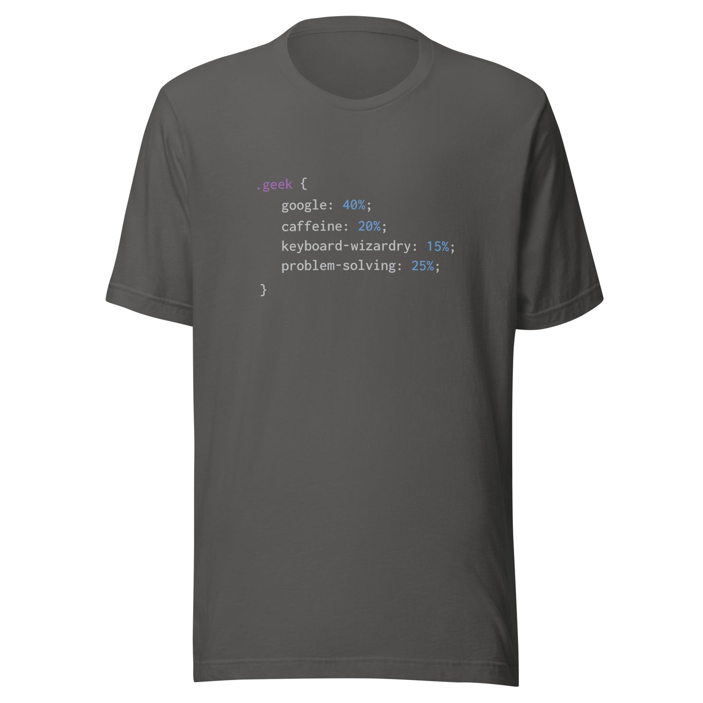 Geek Code (White Text) - Unisex T-shirt