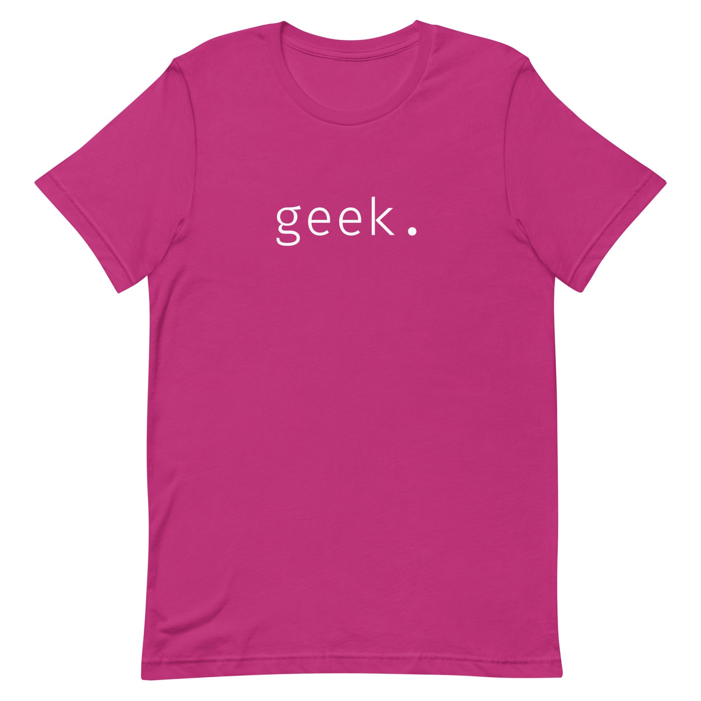 Geek - White Text - Unisex t-shirt