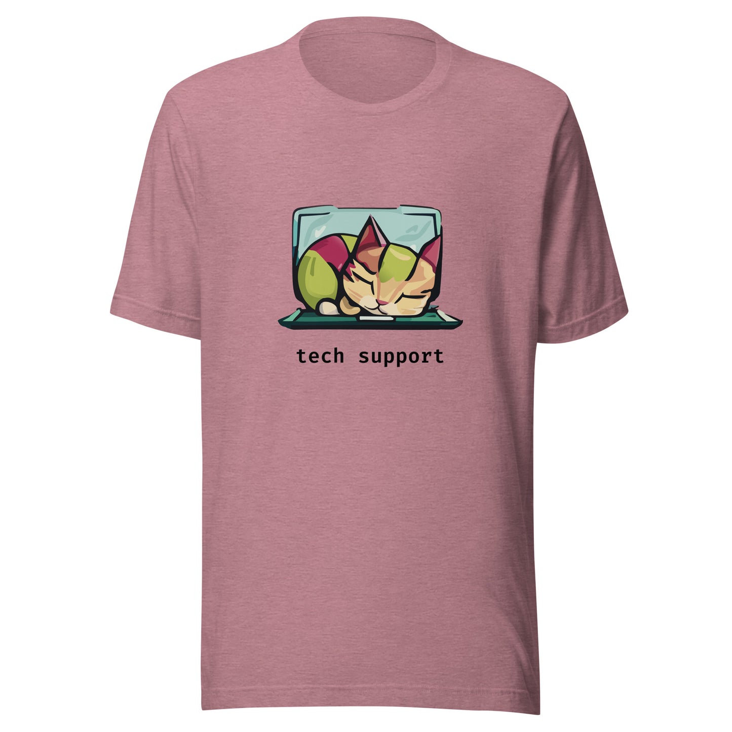 Sleeping Cat Tech Support - Unisex T-shirt