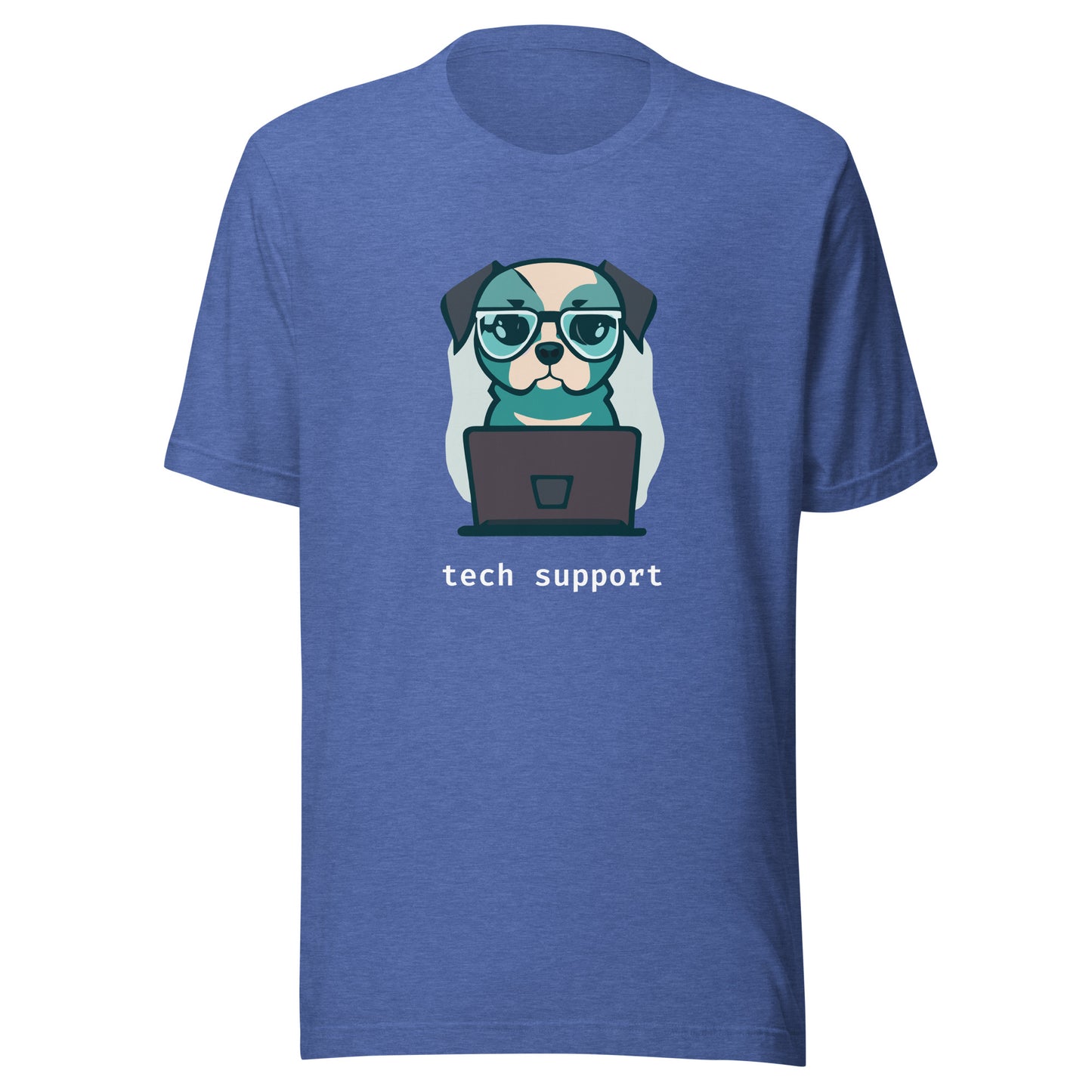 Dog Tech Support - White Text - Unisex T-shirt