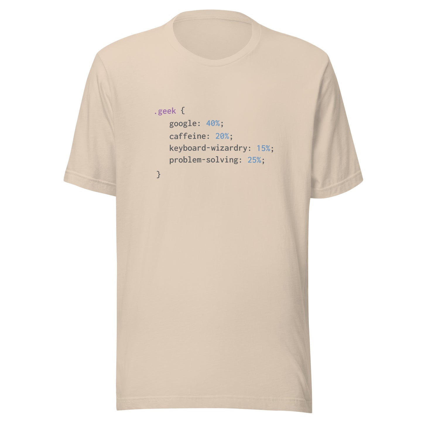 Geek Code (Black Text) - Unisex T-shirt