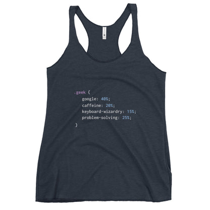 Geek Code - Women's Racerback Tank