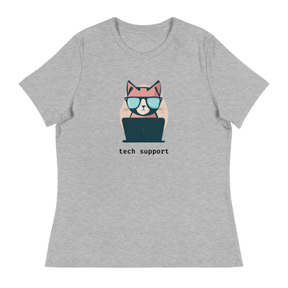 Cat Tech Support Women's Relaxed T-Shirt