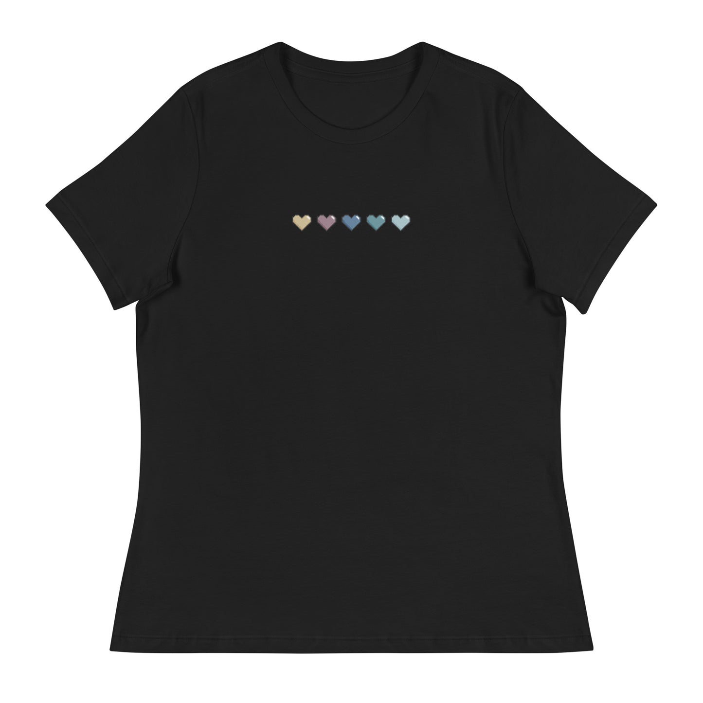 Women's Pixelated Heart Shirt - Multicolor