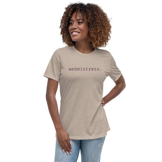 WebMistress - Dark Text - Women's Relaxed T-Shirt