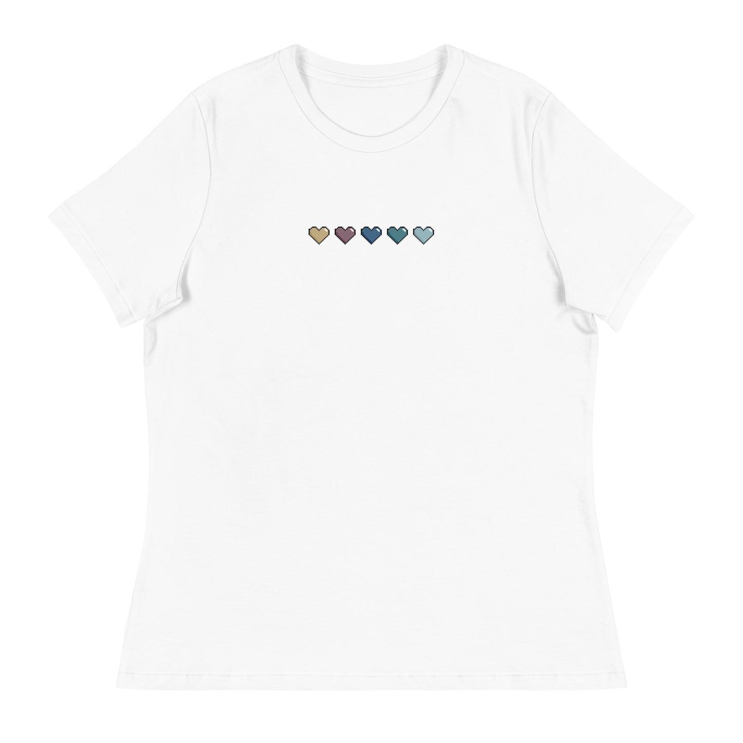 Women's Pixelated Heart Shirt - Multicolor