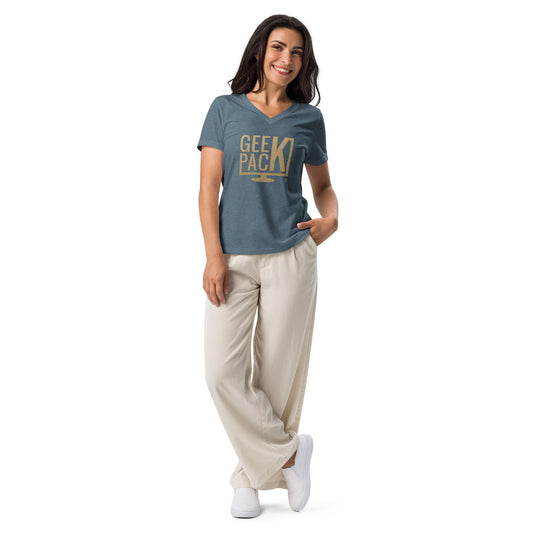 Women’s relaxed v-neck t-shirt - GeekPack